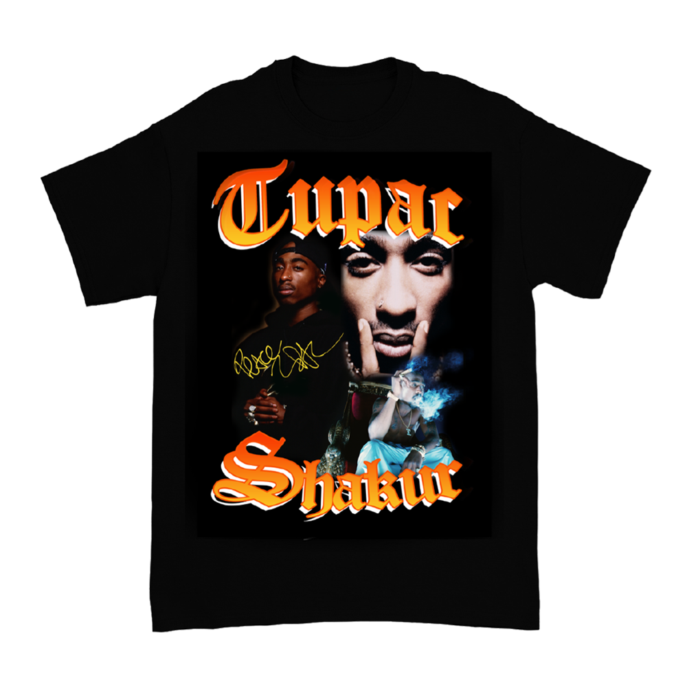 TUPAC X RESERVED ESSENTIALS Bootleg T-Shirt Front