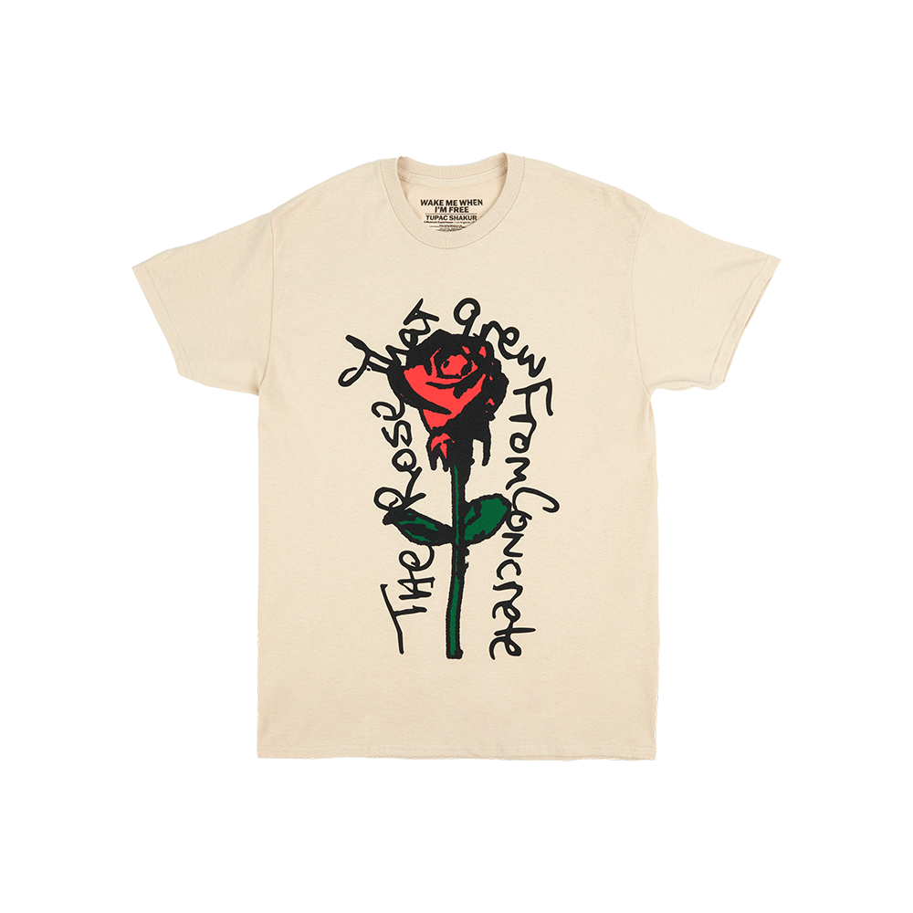 The Rose Tan T-Shirt – Wake Me When I'm Free Official Store