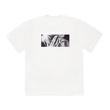 Wake Me When I'm Free Praying Hands White T-Shirt Front